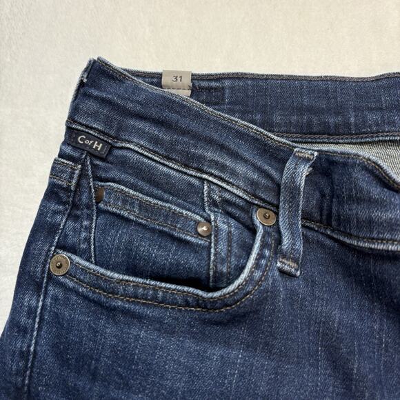 Citizens of Humanity Rocket Crop Mid Rise Skinny Blue Jeans Dark Wash Size 31 - Picture 7 of 16